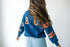 Auburn Barkley Split Lantern Sleeve Crew